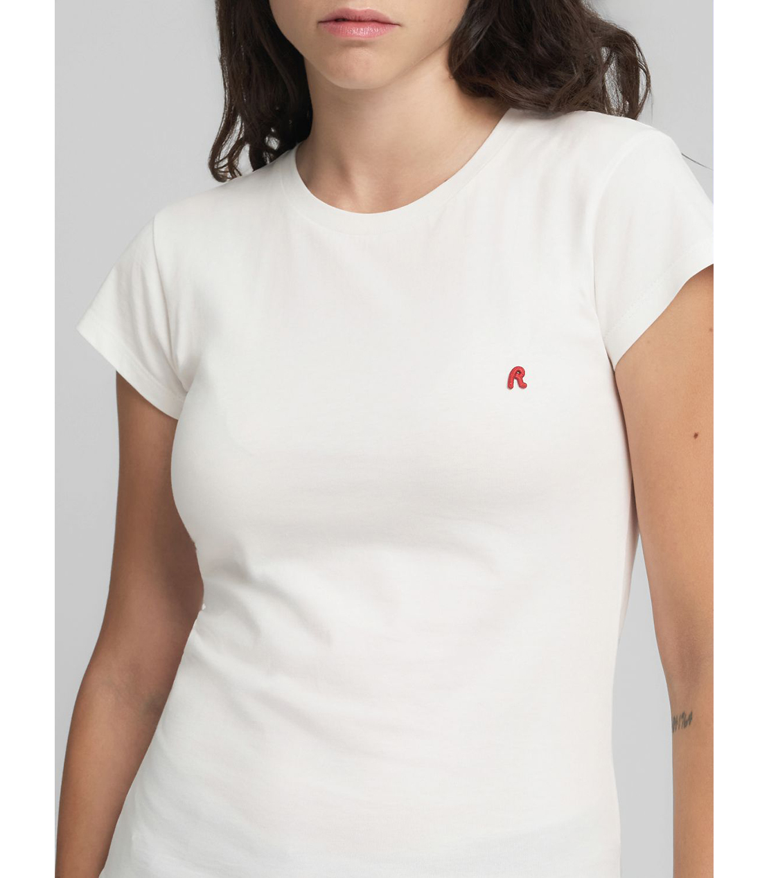 スリムフィット・クルーネックTシャツ 詳細画像 ホワイト 5